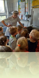 Puchatki w kuchni przedszkolnej - Kucharz i jego praca