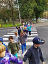 Bezpieczne przedszkole - Nauka praktycznego przechodzenia przez ulic - grupa I - Kotki