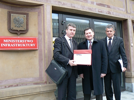 Delegacja z Tomaszowa Lubelskiego w Ministerstwie Infrastruktury