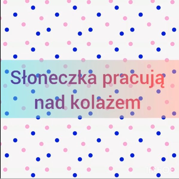 Soneczka pracuj nad kolaem
