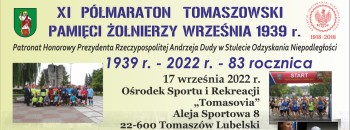 IX Półmaraton Tomaszowski Pamięci Żołnierzy Września 1939 r.