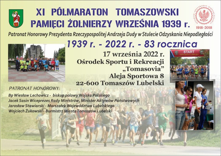 IX Półmaraton Tomaszowski Pamięci Żołnierzy Września 1939 r.