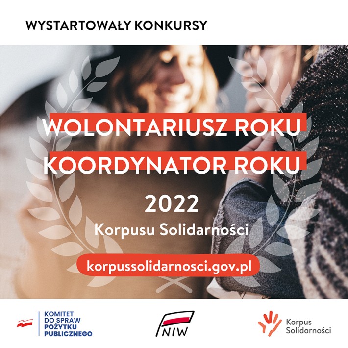 Konkursy: Wolontariusz Roku i Koordynator Roku Korpusu Solidarnoci 2022