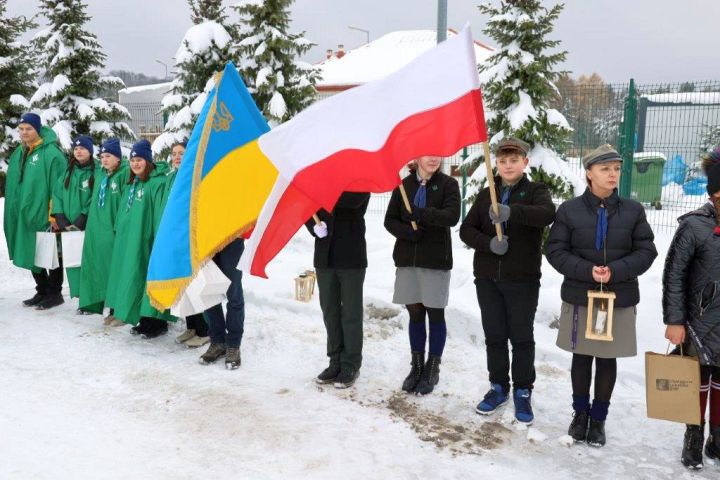 Przekazanie Betlejemskiego światełka Pokoju na Ukrainę