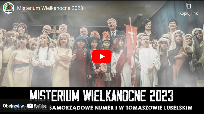 Misterium Wielkanocne zorganizowane przez Przedszkole Samorządowe Nr 1 w Tomaszowie Lubelskim