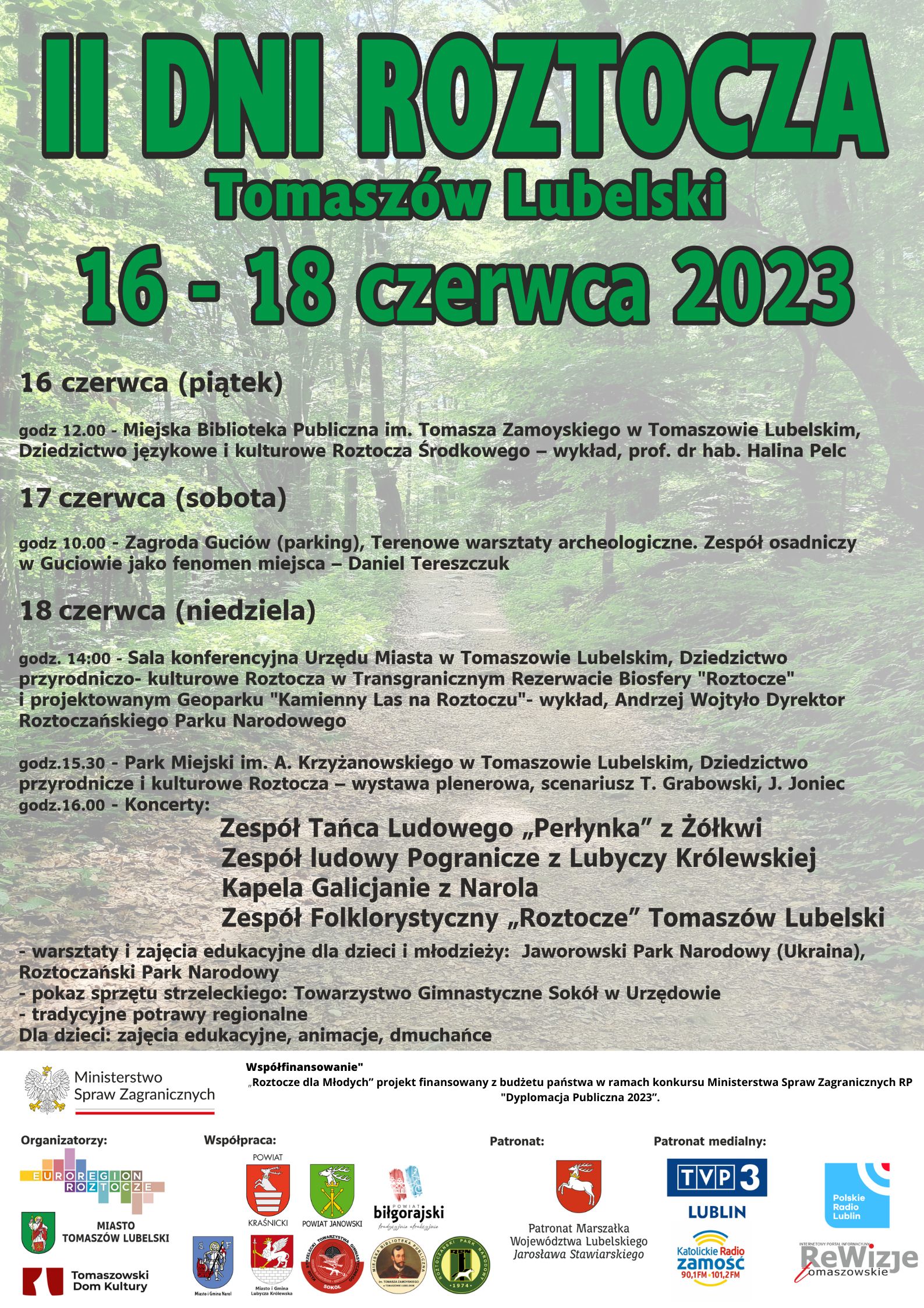 II Dni Roztocza – 16-18 czerwca 2023 r.