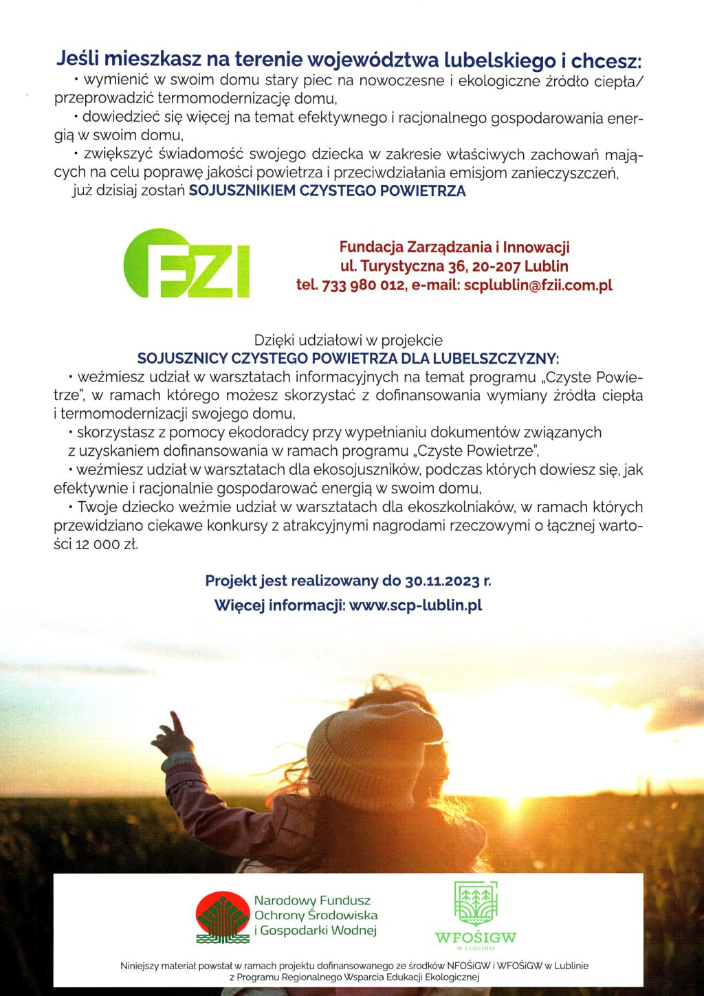 Dyżur ekodoradcy w ramach projektu „Sojusznicy Czystego Powietrza dla Lubelszczyzny”