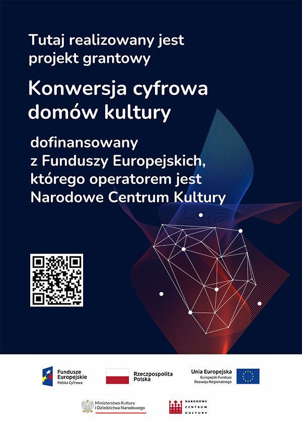 Tomaszowski Dom Kultury realizuje projekt pn. "Konwersja cyfrowa Tomaszowskiego Domu Kultury"