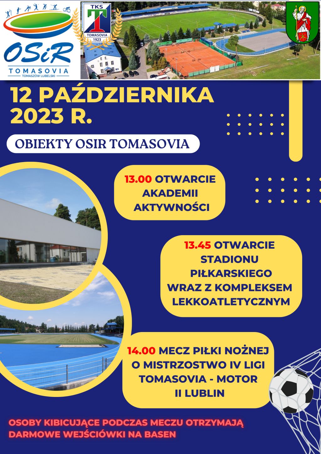 Otwarcie obiektów OSiR Tomasovia