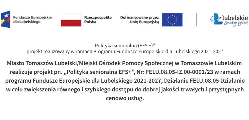 Aktywizacja seniorów w mieście Tomaszów Lubelski