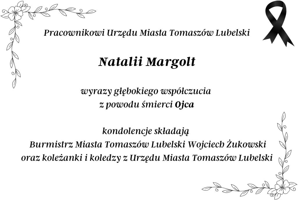 Wyrazy głębokiego współczucia