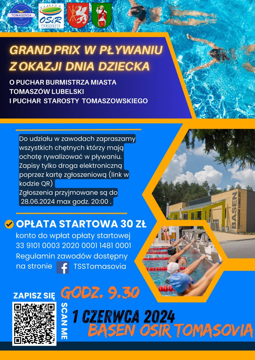 GRAND PRIX w pływaniu z okazji Dnia Dziecka
