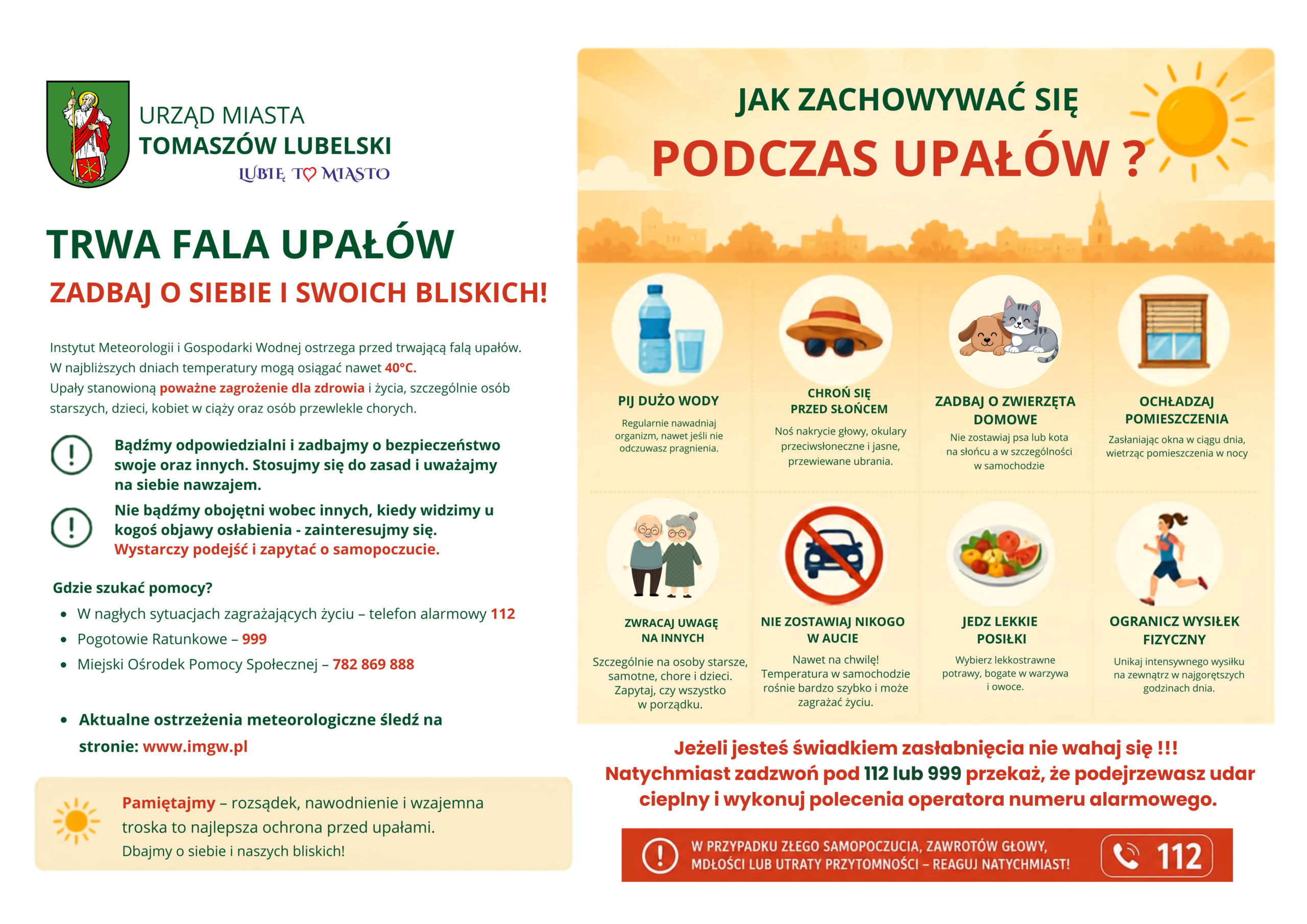 UWAGA – Upały